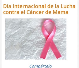 Dia Internacional lucha contra cáncer de mama